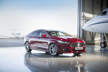 Картинка автомобили ford красный 2014г uk-spec hatchback mondeo