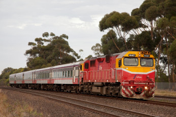 Картинка техника поезда состав локомотив дорога железная
