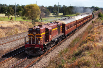 Картинка техника поезда состав локомотив дорога железная