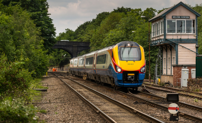 Обои картинки фото техника, паровозы, локомотив, дорога, состав, железная