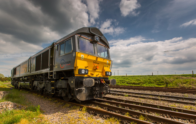 Обои картинки фото техника, локомотивы, локомотив, дорога, железная