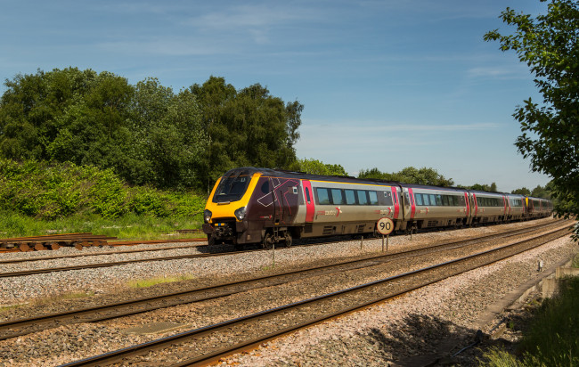 Обои картинки фото техника, поезда, состав, локомотив, дорога, железная