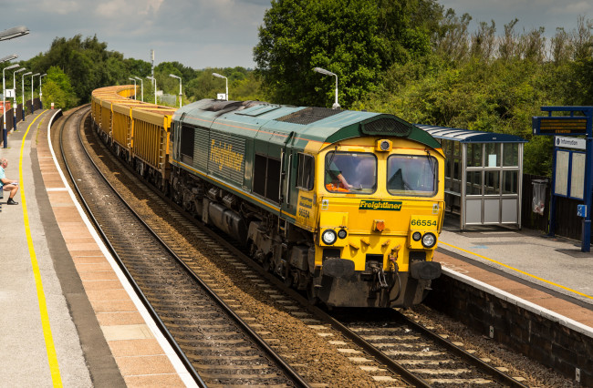 Обои картинки фото техника, поезда, состав, локомотив, железная, дорога