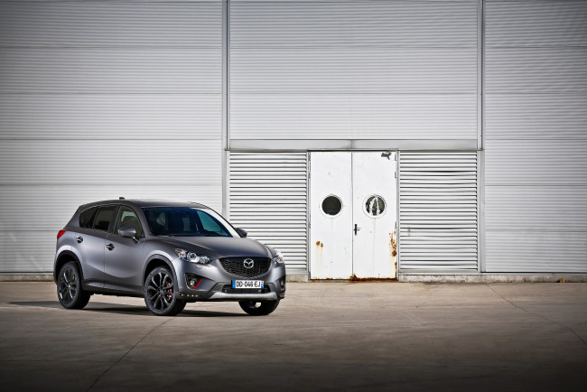 Обои картинки фото автомобили, mazda, cx-5, ke, no, limited, серый, 2014г