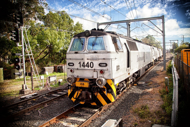 Обои картинки фото техника, электрички, железная, состав, локомотив, дорога