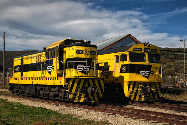 Обои картинки фото техника, локомотивы, локомотив, дорога, железная