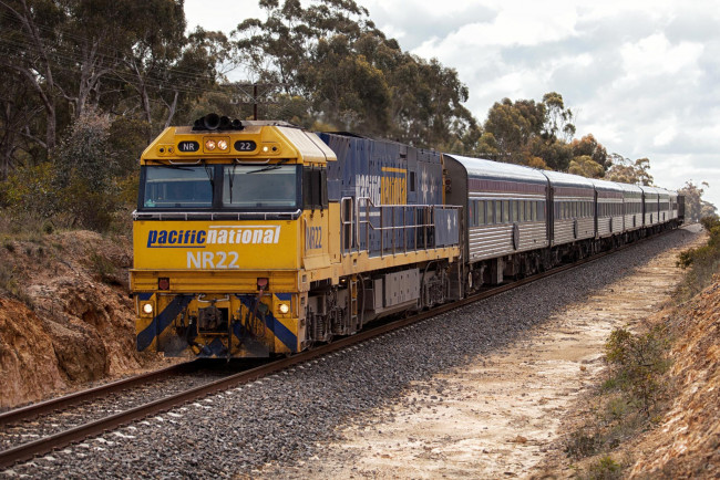 Обои картинки фото техника, поезда, железная, дорога, локомотив, состав