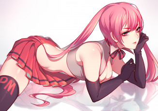 Картинка аниме vocaloid девушка фон взгляд