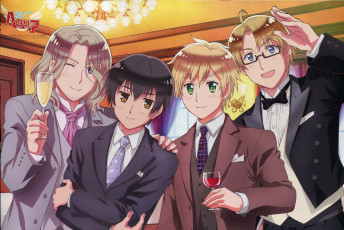 Картинка аниме hetalia +axis+powers страны парни