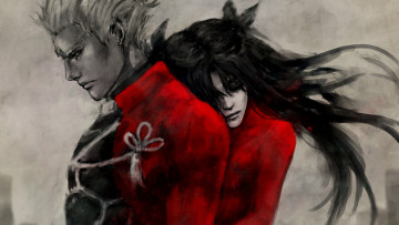 Картинка аниме fate stay+night тосока рин арчер пара