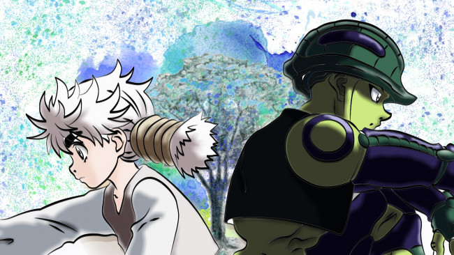 Обои картинки фото аниме, hunter x hunter, камуги, меруэм, король