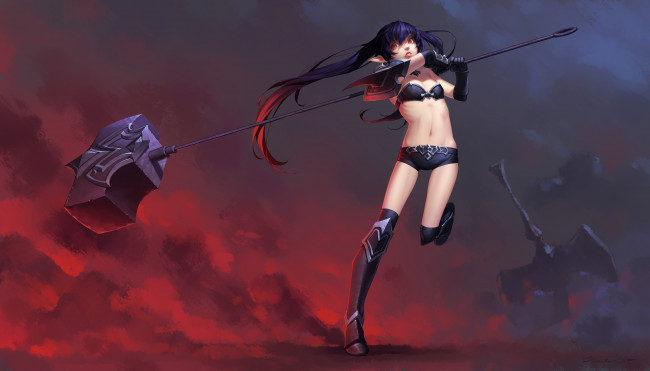 Обои картинки фото видео игры, league of legends, poppy, league, of, legends, daye, bie, qia, lian