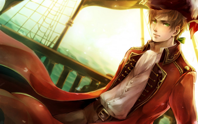 Обои картинки фото аниме, hetalia,  axis powers, арт, фрак, парень