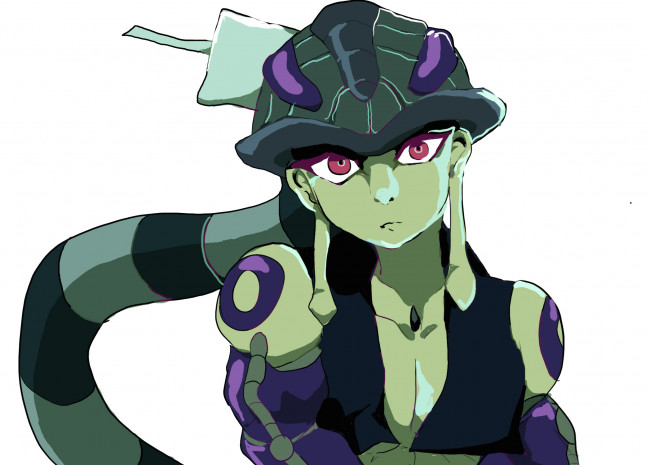 Обои картинки фото аниме, hunter x hunter, меруэм, король, взгляд, арт