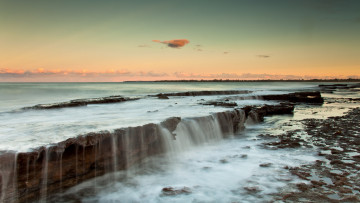 Картинка природа водопады камни поток