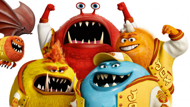 Обои картинки фото мультфильмы, monsters university, персонажи