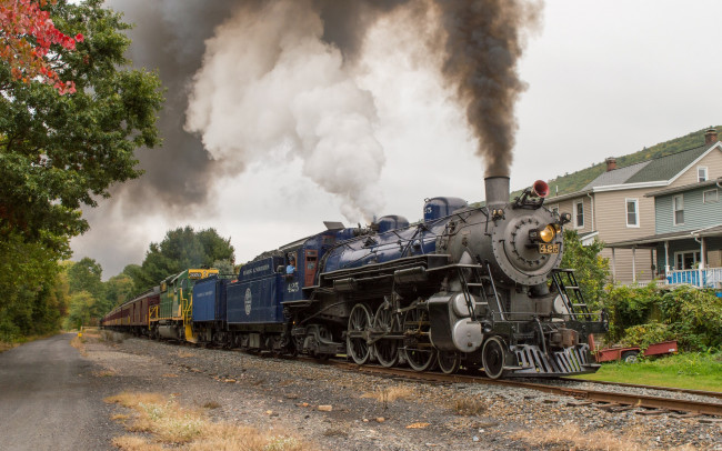 Обои картинки фото техника, паровозы, состав, локомотив