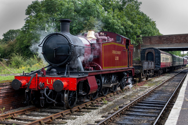 Обои картинки фото техника, паровозы, состав, локомотив