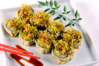 Картинка еда рыба +морепродукты +суши +роллы японская роллы палочки кухня