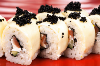 Картинка еда рыба +морепродукты +суши +роллы японская икра роллы кухня