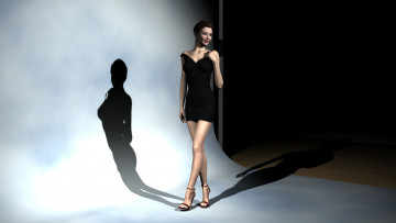 Картинка 3д+графика люди+ people фон взгляд девушка