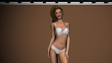 обоя 3д графика, люди , people, фон, взгляд, девушка