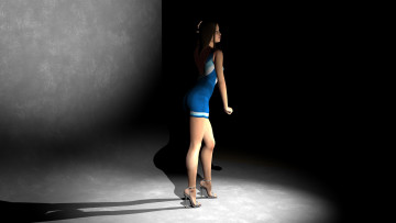 Картинка 3д+графика люди+ people фон взгляд девушка