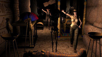 Картинка 3д+графика люди+ people взгляд фон девушки