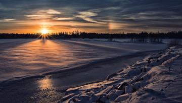 Картинка природа зима простор