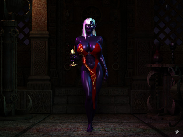 Обои картинки фото 3д графика, эльфы , elves, фон, взгляд, эльфийка