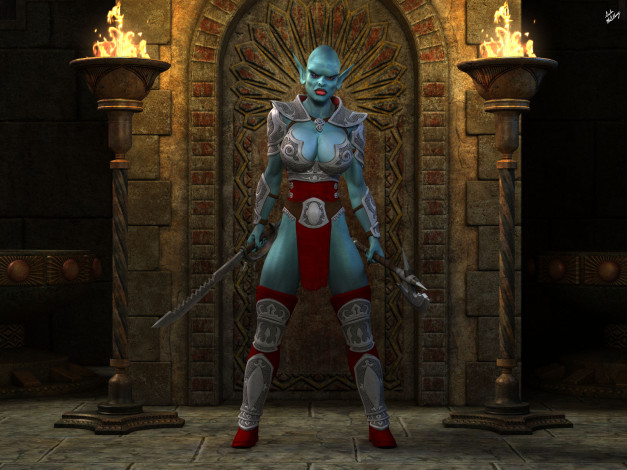 Обои картинки фото 3д графика, существа , creatures, фон, взгляд, существо