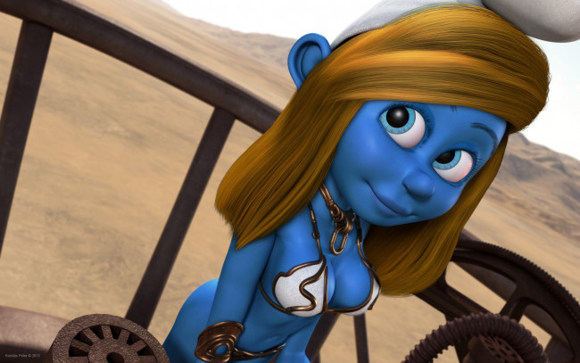 Обои картинки фото 3д графика, мультфильмы и в игры, фон, взгляд, девушка