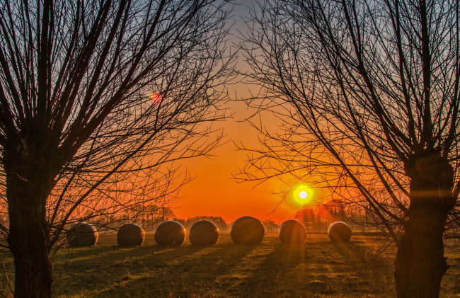 Обои картинки фото природа, восходы, закаты, простор