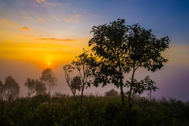 Обои картинки фото природа, восходы, закаты, простор