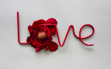 Картинка праздничные день+святого+валентина +сердечки +любовь надпись