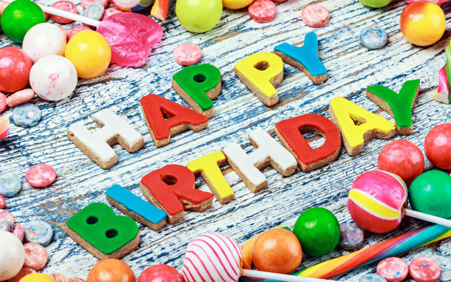 Обои картинки фото праздничные, день рождения, пожелание