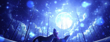 Картинка аниме пейзажи +природа девушка