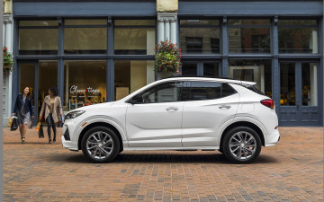 Картинка 2021+buick+encore+gx автомобили buick 2021 encore gx 4k вид сбоку экстерьер белый внедорожник американские профиль город