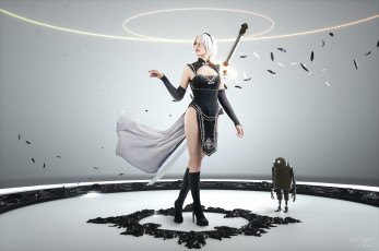 Картинка девушки анастасия+матяш андроид робот меч костюм