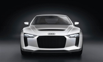 Картинка автомобили audi ауди белая