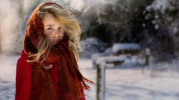 Картинка разное дети девочка пальто шарф зима