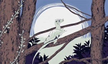 Картинка фэнтези драконы дракончик деревья