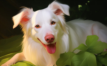 обоя рисованное, животные,  собаки, нейросети, графика, нейроарт, ai, art, нейронные, сети, рисунки, нейро, искусство