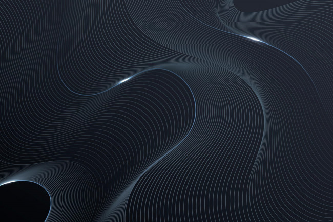 Обои картинки фото векторная графика, -графика , graphics, волны, линии, абстракция, полосы, темный, фон, изгибы, серый