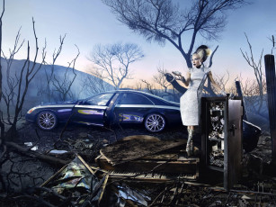 Картинка автомобили авто девушками