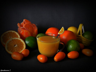 Картинка gon zinaida ассорти еда цитрусы