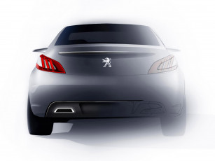 Картинка peugeot concept 2010 автомобили рисованные