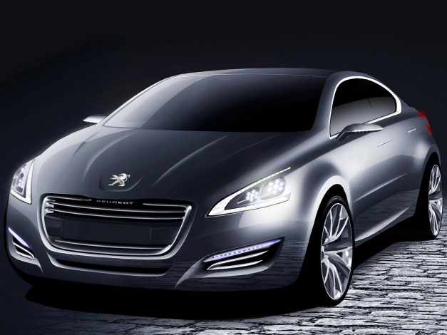 Обои картинки фото peugeot, concept, 2010, автомобили, рисованные