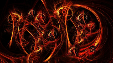 Картинка 3д графика abstract абстракции узор тёмный фон