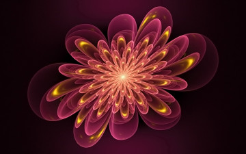 Картинка 3д графика flowers цветы фон тёмный узор